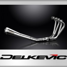 Honda CB750SC Nighthawk 1982-83 Polished Full Exhaust 4-1 Reverse Cone Silencer