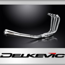 Kawasaki Z650D SR650 78-81 Polished Stainless Exhaust 4-1 Reverse Cone Silencer