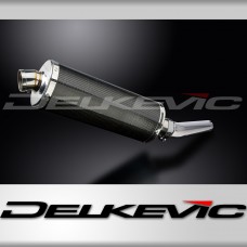 Honda CBF600S CBF600 2004-2007 350mm Oval Carbon Exhaust Silencer Can Kit