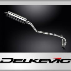 Suzuki DRZ400E 2000-2009 Delkevic Full Exhaust 350mm Oval Stainless Silencer Can