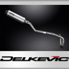 Suzuki DRZ400E 2000-2009 Delkevic Full Exhaust 343mm X-Oval Stainless Silencer