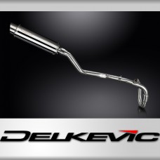 Suzuki DRZ400E 2000-2009 Delkevic Full Exhaust 350mm Round Stainless Silencer