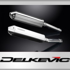 Honda CB1100SF X11 1999-2002 420mm Tri-Oval Stainless Exhaust Silencers Cans Kit