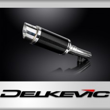 Honda NT1100 2022-2024 Delkevic 200mm Round Carbon Exhaust Silencer Can Kit