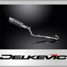 Kawasaki KLX300 2020-2024 Delkevic 200mm Round Carbon Exhaust Silencer Can Kit