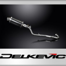 Kawasaki KLX300 2020-2024 Delkevic 225mm Oval Carbon Exhaust Silencer Can Kit