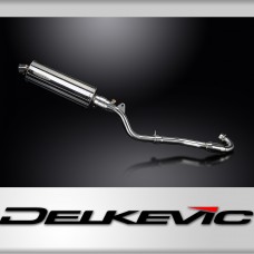 Kawasaki KLX300 2020-2024 Delkevic 350mm Oval Stainless Exhaust Silencer Can Kit