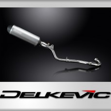 Kawasaki KLX300 2020-24 Delkevic 343mm X-Oval Titanium Exhaust Silencer Can Kit