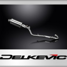 Kawasaki KLX300 2020-2024 Delkevic 225mm Oval Stainless Exhaust Silencer Can Kit