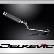 Kawasaki KLX300 2020-2024 Delkevic 350mm Round Carbon Exhaust Silencer Can Kit