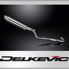 Kawasaki KLX300 2020-24 Delkevic 350mm Round Stainless Exhaust Silencer Can Kit