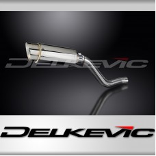 KAWASAKI KLR650C 1995-2003 200mm ROUND STAINLESS SILENCER EXHAUST KIT