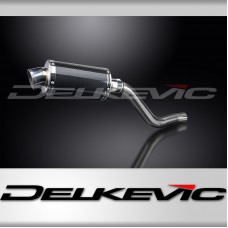 KAWASAKI KLR650C 1995-2003 225mm OVAL CARBON SILENCER EXHAUST KIT