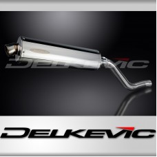 KAWASAKI KLR650C 1995-2003 450mm STAINLESS ROAD LEGAL SILENCER KIT EXHAUST