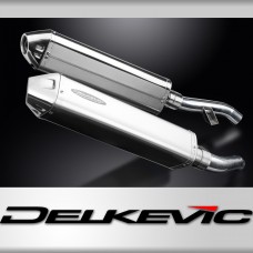 Yamaha FJR1300 2006-2023 420mm Tri-Oval Stainless Exhaust Silencers Cans Kit