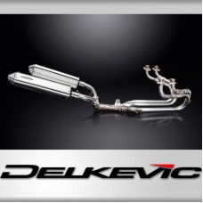 Honda ST1100 Pan European 1989-02 Full Exhaust 420mm Tri-Oval Stainless Silencer