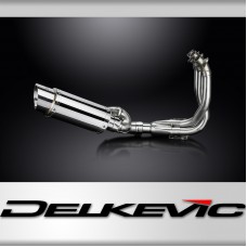 STREET TRIPLE 765 RS 2023-2024 / MINI 200mm (8 inch) ROUND SILENCER 3 into 1 COMPLETE SYSTEM 304 STA