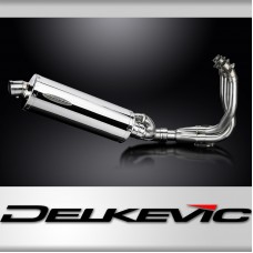 STREET TRIPLE 765 RS 2023-2024 / OVAL 350mm (14 inch) SILENCER 3 into 1 COMPLETE SYSTEM 304 STAINLES