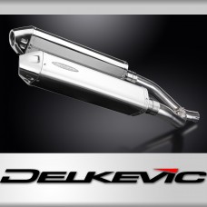 Yamaha XTZ660Z Tenere 2008-16 420mm Tri-Oval Stainless Exhaust Silencer Can Kit