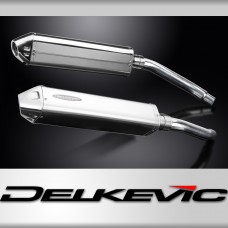GSXR1100 M-N 1991-1992 / 2* TRI-OVAL 420mm (17 inch) LH + RH SILENCERS 304 STAINLESS STEEL