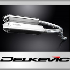 ZX10R 2006-2007 / 2* TRI-OVAL 420mm (17 inch) LH + RH SILENCERS 304 STAINLESS STEEL