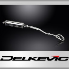 Honda XL250S 1978-1981 Delkevic Complete Exhaust 350mm Oval Stainless Silencer
