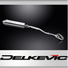 Honda XL250S 1978-81 Delkevic Complete Exhaust 320mm Tri-Oval Stainless Silencer