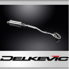 Honda XL250S 1978-1981 Delkevic Complete Exhaust 225mm Oval Stainless Silencer