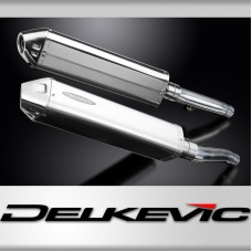 Triumph Trident 900 1994-1998 420mm Tri-Oval Stainless Exhaust Silencer Can Kit