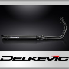 Kawasaki Vulcan S 650 2021-23 Full Exhaust 2-1 Ceramic 550mm Slash Cut Silencer