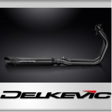 Kawasaki Vulcan S 650 2021-23 Full Exhaust 2-1 Ceramic 410mm Slash Cut Silencer