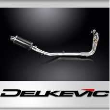 CFMOTO 450SS 2023-2025 / DS70 OVAL 225mm (9 inch) CARBON FIBRE SILENCER 2 into 1 COMPLETE SYSTEM