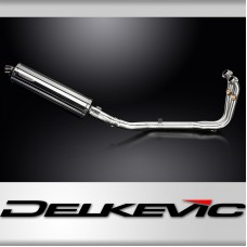 CFMOTO 450SS 2023-2025 / OVAL 450mm (18 inch) SILENCER 2 into 1 COMPLETE SYSTEM 304 STAINLESS STEEL