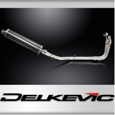 CFMOTO 450SS 2023-2025 / OVAL 450mm (18 inch) CARBON FIBRE SILENCER 2 into 1 COMPLETE SYSTEM