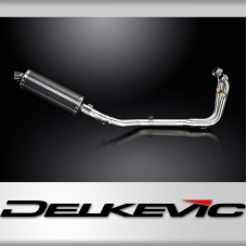 CFMOTO 450SS 2023-2025 / OVAL 350mm (14 inch) CARBON FIBRE SILENCER 2 into 1 COMPLETE SYSTEM