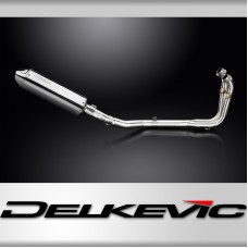 CFMOTO 450SS 2023-2025 / TRI-OVAL 320mm (13 inch) RH SILENCER 2 into 1 COMPLETE SYSTEM 304 STAINLESS