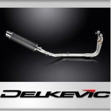 CFMOTO 450SS 2023-2025 / DL10 ROUND 350mm (14 inch) CARBON FIBRE SILENCER 2 into 1 COMPLETE SYSTEM