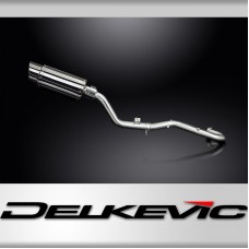 Suzuki DR350 1990-1999 Complete Exhaust 200mm Round Stainless Silencer Can