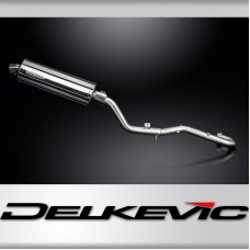 Suzuki DR350 1990-1999 Complete Exhaust 350mm Oval Stainless Silencer Can