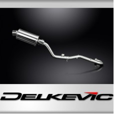 Suzuki DR350 1990-1999 Complete Exhaust 225mm Oval Stainless Silencer Can