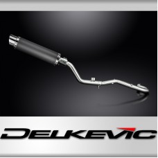 Suzuki DR350 1990-1999 Complete Exhaust 350mm Round Carbon Silencer Can