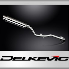 Suzuki DR350 1990-1999 Complete Exhaust 350mm Round Stainless Silencer Can