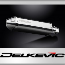 Suzuki 800DE V-Strom 2023-2025 320mm Tri-Oval Stainless Exhaust Silencer Can Kit