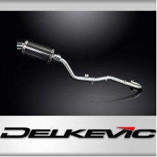 Suzuki DR350 1990-1999 225mm Oval Carbon Exhaust Silencer Can Kit