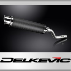 Suzuki DR350 1990-1999 350mm Round Carbon Exhaust Silencer Can Kit