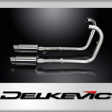 Kawasaki W650 99-06 W800 11-16 Full Exhaust 2-2 200mm Round Stainless Silencers