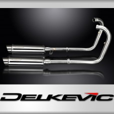 Kawasaki W650 99-06 W800 11-16 Full Exhaust 2-2 350mm Round Stainless Silencers