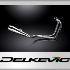 Honda CB350G 73 CB350K 69-73 2-1 Exhaust Stainless Reverse Cone Silencer