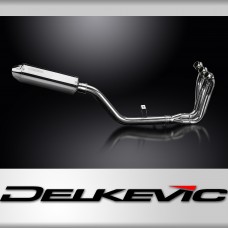 TRACER 9 GT 2021-2024 / TRI-OVAL 320mm (13 inch) RH SILENCER 3 into 1 COMPLETE SYSTEM 304 STAINLESS 