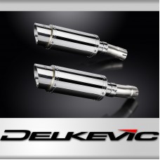 GSX1300R HAYABUSA 2021-2025 / 2* MINI 200mm (8 inch) ROUND SILENCERS 304STAINLESS STEEL